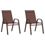 Braunes 3-teiliges Garten-Bistro-Set von vidaXL, Gartensets - Ref: Foro24-318776, Preis: 99,10 €, Rabatt: %