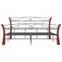 Estructura de cama de metal negra 140x200 cm de vidaXL, Camas y somieres - Ref: Foro24-324879, Precio: 163,97 €, Descuento: %