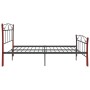 Black metal bed frame 140x200 cm by vidaXL, Beds and slatted bases - Ref: Foro24-324879, Price: 163,97 €, Discount: %