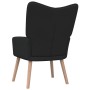 Sillón de relax de tela negro de vidaXL, Sillones - Ref: Foro24-327925, Precio: 103,08 €, Descuento: %