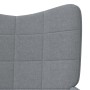 Relaxation chair with footrest light gray fabric by vidaXL, Armchairs - Ref: Foro24-327952, Price: 116,96 €, Discount: %