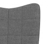 Silla mecedora con reposapiés tela gris oscuro de vidaXL, Mecedoras - Ref: Foro24-328019, Precio: 147,14 €, Descuento: %