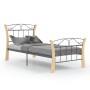 Estructura de cama de metal negra 90x200 cm de vidaXL, Camas y somieres - Ref: Foro24-324883, Precio: 87,99 €, Descuento: %