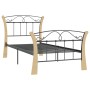 Estructura de cama de metal negra 90x200 cm de vidaXL, Camas y somieres - Ref: Foro24-324883, Precio: 87,99 €, Descuento: %