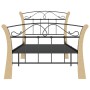 Black metal bed frame 90x200 cm by vidaXL, Beds and slatted bases - Ref: Foro24-324883, Price: 86,94 €, Discount: %