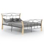 Black metal bed frame 120x200 cm by vidaXL, Beds and slatted bases - Ref: Foro24-324885, Price: 130,64 €, Discount: %