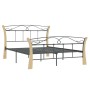 Estructura de cama de metal negra 120x200 cm de vidaXL, Camas y somieres - Ref: Foro24-324885, Precio: 127,99 €, Descuento: %