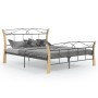 Black metal bed frame 140x200 cm by vidaXL, Beds and slatted bases - Ref: Foro24-324886, Price: 151,99 €, Discount: %