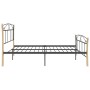 Schwarzer Metallbettrahmen 180x200 cm von vidaXL, Betten und Lattenroste - Ref: Foro24-324888, Preis: 191,99 €, Rabatt: %