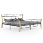 Black metal bed frame 200x200 cm by vidaXL, Beds and slatted bases - Ref: Foro24-324889, Price: 187,99 €, Discount: %