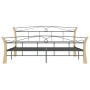 Black metal bed frame 200x200 cm by vidaXL, Beds and slatted bases - Ref: Foro24-324889, Price: 187,99 €, Discount: %