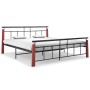 Estructura de cama madera maciza de roble metal 180x200 cm de vidaXL, Camas y somieres - Ref: Foro24-324895, Precio: 169,99 €...