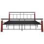 Solid oak metal bed frame 180x200 cm by vidaXL, Beds and slatted bases - Ref: Foro24-324895, Price: 169,99 €, Discount: %