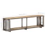 Massivholz Mango TV-Möbel 150x30x40 cm von vidaXL, TV-Möbel - Ref: Foro24-321958, Preis: 162,75 €, Rabatt: %