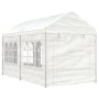 Pavillon mit weißem Polyethylendach 4,46 x 2,28 x 2,69 m von vidaXL, Zelte und Pavillons - Ref: Foro24-3155478, Preis: 224,07...