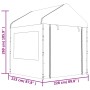 Pavillon mit weißem Polyethylendach 4,46 x 2,28 x 2,69 m von vidaXL, Zelte und Pavillons - Ref: Foro24-3155478, Preis: 224,07...