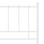 White metal bed frame 90x200 cm by vidaXL, Beds and slatted bases - Ref: Foro24-324947, Price: 76,38 €, Discount: %