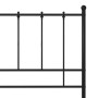 Black metal bed frame 100x200 cm by vidaXL, Beds and slatted bases - Ref: Foro24-324949, Price: 102,99 €, Discount: %