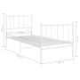 Estructura de cama de metal blanco 100x200 cm de vidaXL, Camas y somieres - Ref: Foro24-324950, Precio: 77,66 €, Descuento: %