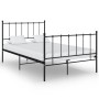 Estructura de cama de metal negro 120x200 cm de vidaXL, Camas y somieres - Ref: Foro24-324952, Precio: 111,25 €, Descuento: %