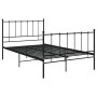 Estructura de cama de metal negro 120x200 cm de vidaXL, Camas y somieres - Ref: Foro24-324952, Precio: 111,25 €, Descuento: %