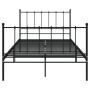 Estructura de cama de metal negro 120x200 cm de vidaXL, Camas y somieres - Ref: Foro24-324952, Precio: 111,25 €, Descuento: %