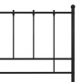 Estructura de cama de metal negro 120x200 cm de vidaXL, Camas y somieres - Ref: Foro24-324952, Precio: 111,25 €, Descuento: %