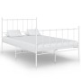 White metal bed frame 120x200 cm by vidaXL, Beds and slatted bases - Ref: Foro24-324953, Price: 92,79 €, Discount: %