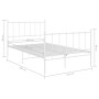 Estructura de cama de metal blanco 120x200 cm de vidaXL, Camas y somieres - Ref: Foro24-324953, Precio: 92,65 €, Descuento: %