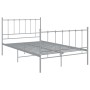 Graues Metallbettgestell 120x200 cm von vidaXL, Betten und Lattenroste - Ref: Foro24-324954, Preis: 90,28 €, Rabatt: %