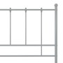 Gray metal bed frame 120x200 cm by vidaXL, Beds and slatted bases - Ref: Foro24-324954, Price: 91,19 €, Discount: %