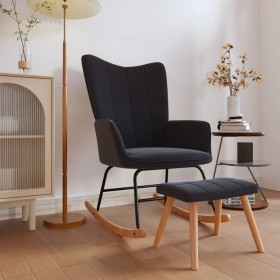 Rocking chair with black fabric footrest by vidaXL, Rocking chairs - Ref: Foro24-328024, Price: 124,99 €, Discount: %