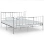 Estructura de cama de metal gris 140x200 cm de vidaXL, Camas y somieres - Ref: Foro24-324957, Precio: 99,99 €, Descuento: %