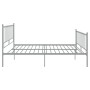 Estructura de cama de metal gris 140x200 cm de vidaXL, Camas y somieres - Ref: Foro24-324957, Precio: 99,99 €, Descuento: %