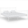 Estructura de cama de metal blanca 160x200 cm de vidaXL, Camas y somieres - Ref: Foro24-324959, Precio: 146,75 €, Descuento: %