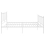 Estructura de cama de metal blanca 160x200 cm de vidaXL, Camas y somieres - Ref: Foro24-324959, Precio: 146,75 €, Descuento: %