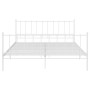 Estructura de cama de metal blanca 160x200 cm de vidaXL, Camas y somieres - Ref: Foro24-324959, Precio: 146,75 €, Descuento: %