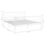 Estructura de cama de metal blanca 160x200 cm de vidaXL, Camas y somieres - Ref: Foro24-324959, Precio: 146,75 €, Descuento: %