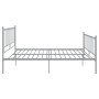 Estructura de cama de metal gris 160x200 cm de vidaXL, Camas y somieres - Ref: Foro24-324960, Precio: 146,99 €, Descuento: %