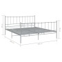 Estructura de cama de metal gris 160x200 cm de vidaXL, Camas y somieres - Ref: Foro24-324960, Precio: 146,99 €, Descuento: %