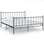 Black metal bed frame 180x200 cm by vidaXL, Beds and slatted bases - Ref: Foro24-324961, Price: 153,25 €, Discount: %