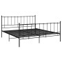 Black metal bed frame 180x200 cm by vidaXL, Beds and slatted bases - Ref: Foro24-324961, Price: 153,25 €, Discount: %