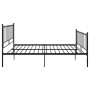 Black metal bed frame 180x200 cm by vidaXL, Beds and slatted bases - Ref: Foro24-324961, Price: 153,25 €, Discount: %