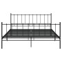 Black metal bed frame 180x200 cm by vidaXL, Beds and slatted bases - Ref: Foro24-324961, Price: 153,25 €, Discount: %