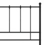 Black metal bed frame 180x200 cm by vidaXL, Beds and slatted bases - Ref: Foro24-324961, Price: 153,25 €, Discount: %