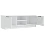 Glossy white plywood TV cabinet 102x35x36.5 cm by vidaXL, TV Furniture - Ref: Foro24-811517, Price: 68,93 €, Discount: %