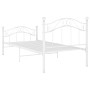 Bettgestell aus weißem Metall, 90 x 200 cm von vidaXL, Betten und Lattenroste - Ref: Foro24-324989, Preis: 98,68 €, Rabatt: %