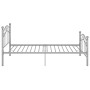 Estructura de cama de metal gris 90x200 cm de vidaXL, Camas y somieres - Ref: Foro24-324990, Precio: 108,99 €, Descuento: %