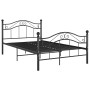 Schwarzer Metallbettrahmen 120x200 cm von vidaXL, Betten und Lattenroste - Ref: Foro24-324994, Preis: 149,94 €, Rabatt: %