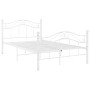 White metal bed frame 120x200 cm by vidaXL, Beds and slatted bases - Ref: Foro24-324995, Price: 132,99 €, Discount: %